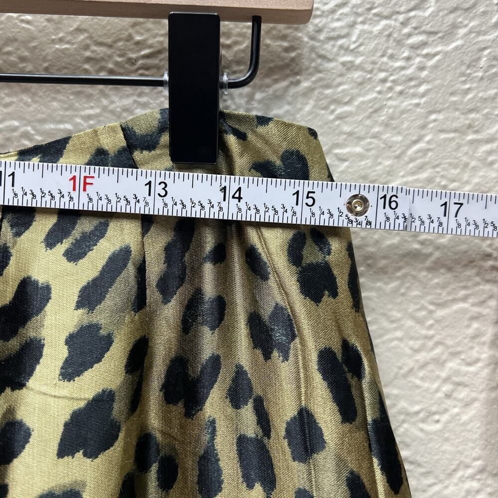 Russell Scott Women’s Sz 12 Animal Print Stretch Knee Length Leopard Skirt - Picture 4 of 10